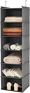 MAX Houser 6-Tier Hanging Closet Organizer - Grey
