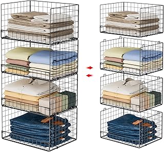 Yociyoga 4-Tier Stackable Closet Organizer - White